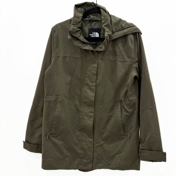 The North Face Westoak City Olive Green Trench Jacket. - Picture 3 of 8